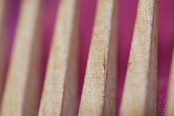 Image showing Wooden Comb Abstract