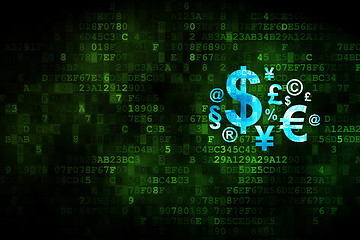 Image showing News concept: Finance Symbol on digital background