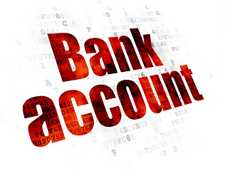 Image showing Money concept: Bank Account on Digital background