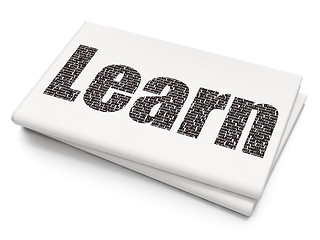 Image showing Education concept: Learn on Blank Newspaper background