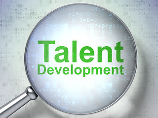 Image showing Education concept: Talent Development with optical glass