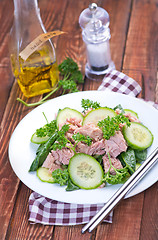 Image showing salad with tuna