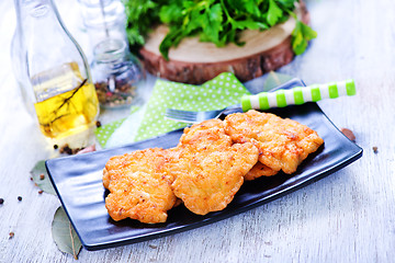 Image showing fried chicken cutlets