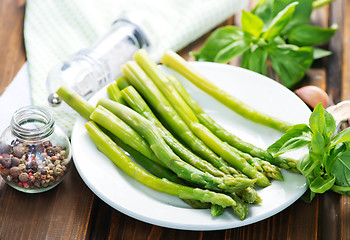 Image showing green asparagus