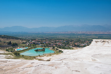 Image showing Panoramic view of Pammukale