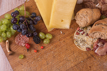 Image showing Food set on the table