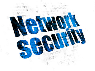 Image showing Protection concept: Network Security on Digital background