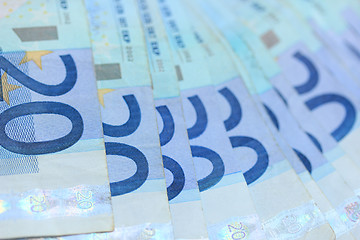 Image showing 20 euro banknotes