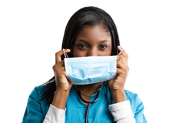 Image showing African american nurse