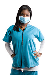 Image showing African american nurse