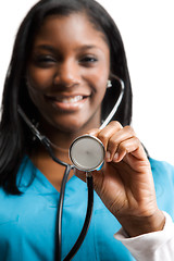 Image showing African american nurse