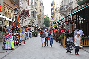 Image showing Vaci Street Budapest