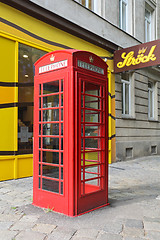 Image showing Red Telephone Box Vienna