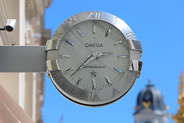 Image showing Omega Clock Sign