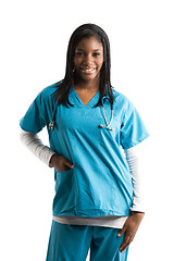 Image showing African american nurse