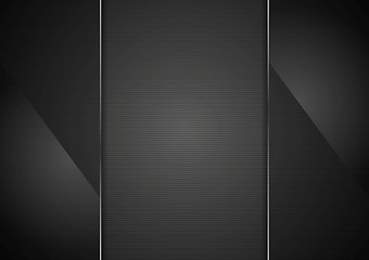 Image showing Black glass abstract background