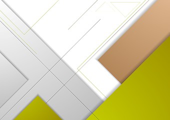 Image showing Abstract corporate geometric background