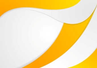 Image showing Corporate wavy background