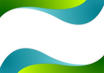 Image showing Corporate bright wavy background