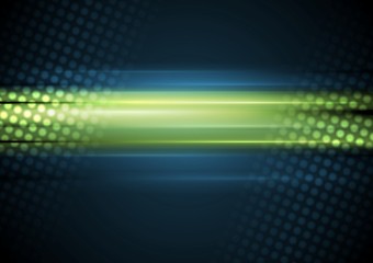 Image showing Bright shiny glowing blue green background