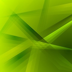 Image showing Abstract green shiny striped background