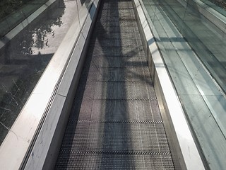 Image showing Escalator stair detail