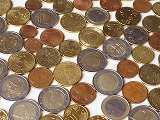 Image showing Many Euro coins