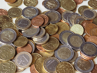 Image showing Many Euro coins