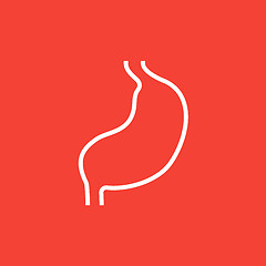 Image showing Stomach line icon.