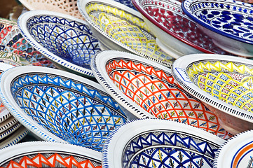 Image showing Painted dishes