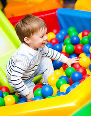 Image showing Little boy on playground