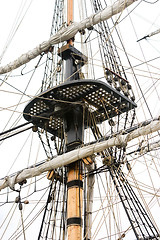 Image showing Mast And Crows Nest