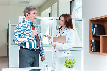 Image showing Doctor and patient at the medical office