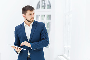 Image showing The elegant businessman in  the office