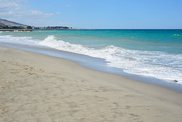 Image showing Coastline and beach Mediterranean sea