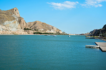 Image showing View on the Cuevas del Almanzora reservoir