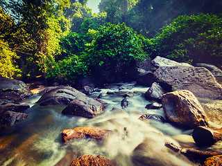 Image showing Tropical waterfall