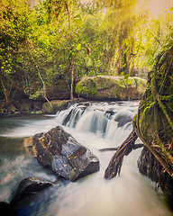 Image showing Tropical waterfall