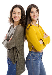 Image showing Two beautiful girls