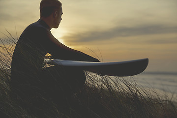 Image showing Searching for the swell