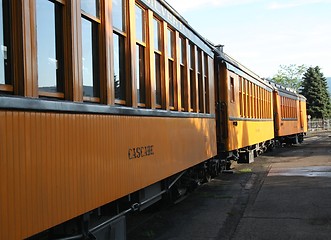 Image showing Durango & Silverton Train at the Station