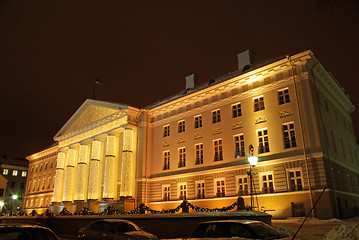 Image showing University at night