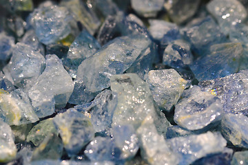 Image showing blue aquamarine mineral