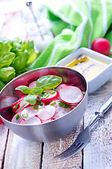 Image showing salad with radish
