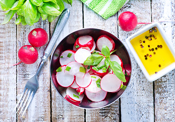 Image showing salad with radish