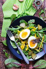 Image showing salad with eggs