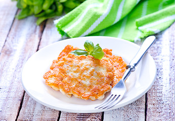 Image showing fried chicken cutlet