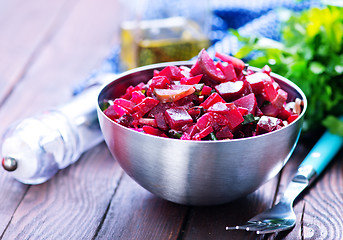 Image showing salad with boiled beet