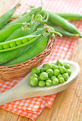 Image showing green peas