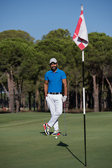 Image showing golf player portrait at course